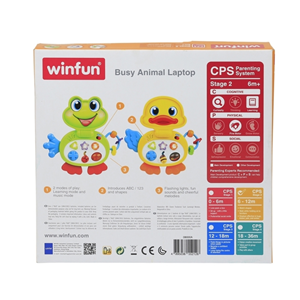 لپ تاپ آموزشی کودک طرح قورباغه Froggy laptop وین فان winfun مدل 008001_اسباب بازی